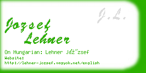 jozsef lehner business card